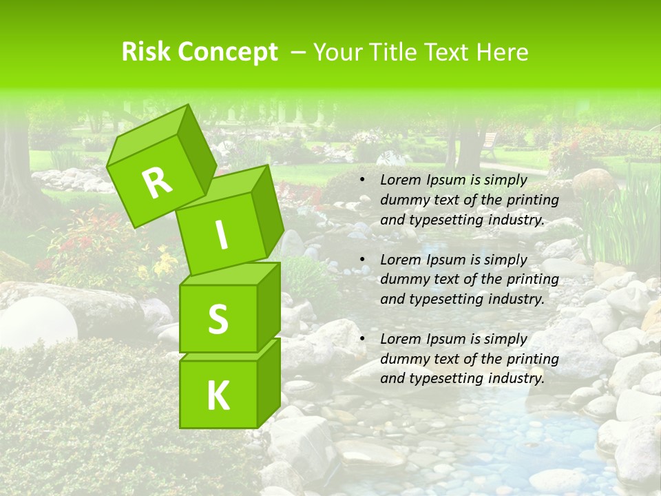 Bloom Water Decoration PowerPoint Template