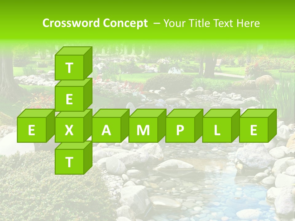 Bloom Water Decoration PowerPoint Template