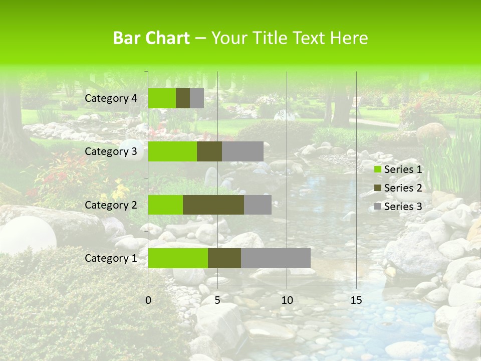 Bloom Water Decoration PowerPoint Template