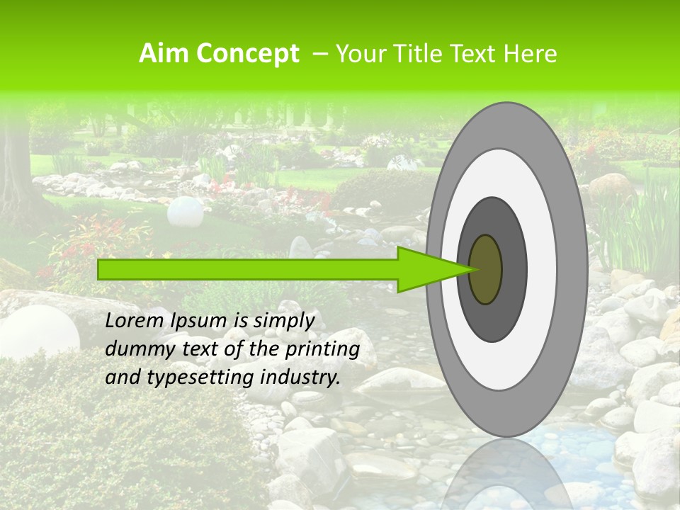 Bloom Water Decoration PowerPoint Template