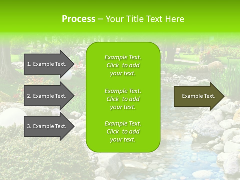 Bloom Water Decoration PowerPoint Template