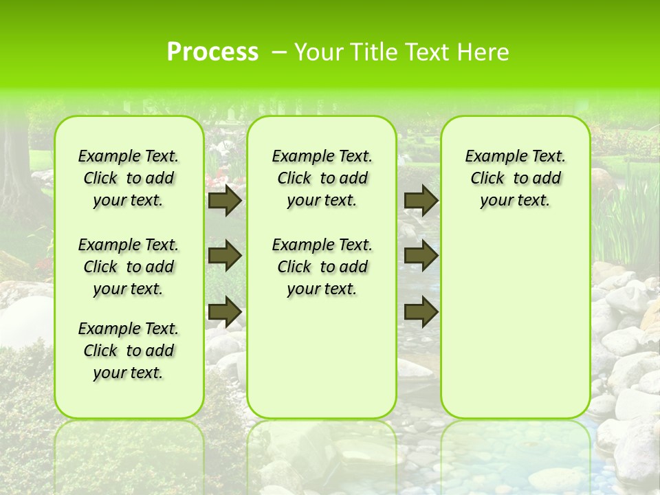Bloom Water Decoration PowerPoint Template