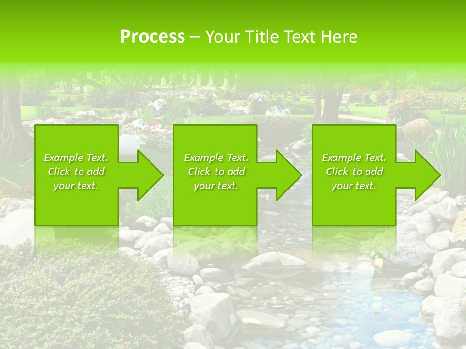 Bloom Water Decoration PowerPoint Template