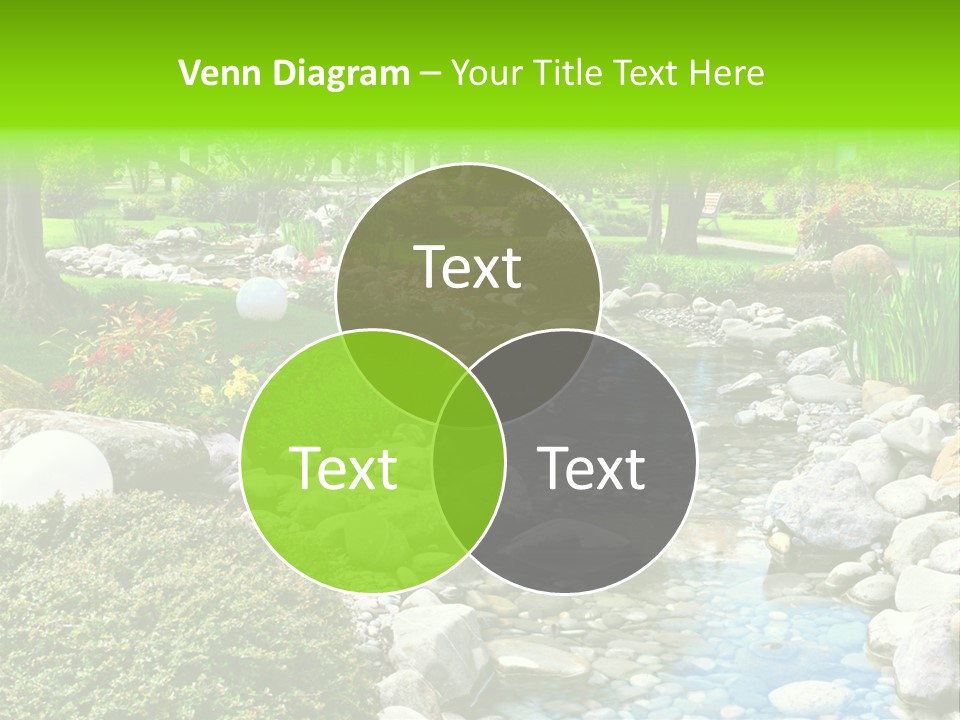 Bloom Water Decoration PowerPoint Template