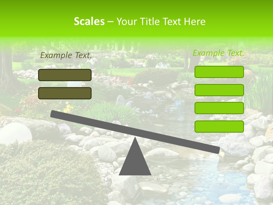 Bloom Water Decoration PowerPoint Template