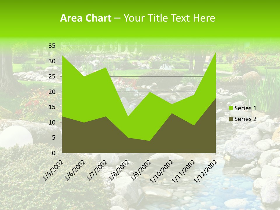 Bloom Water Decoration PowerPoint Template