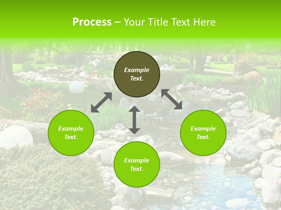 Bloom Water Decoration PowerPoint Template