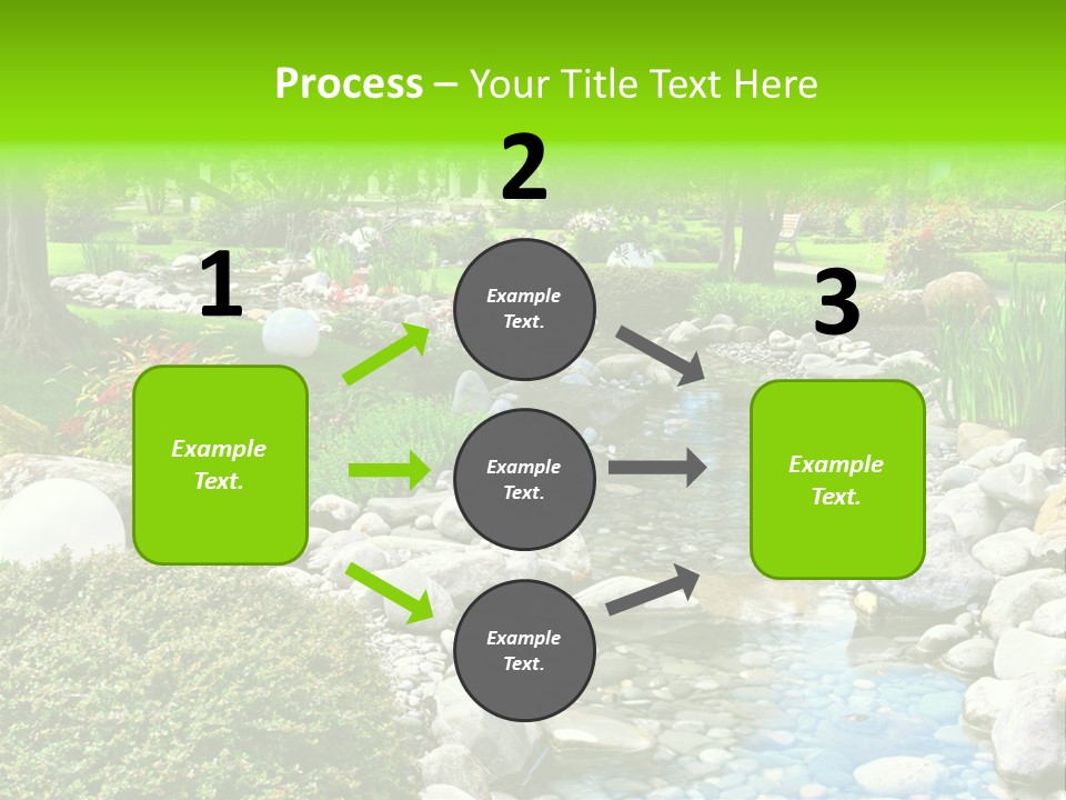 Bloom Water Decoration PowerPoint Template