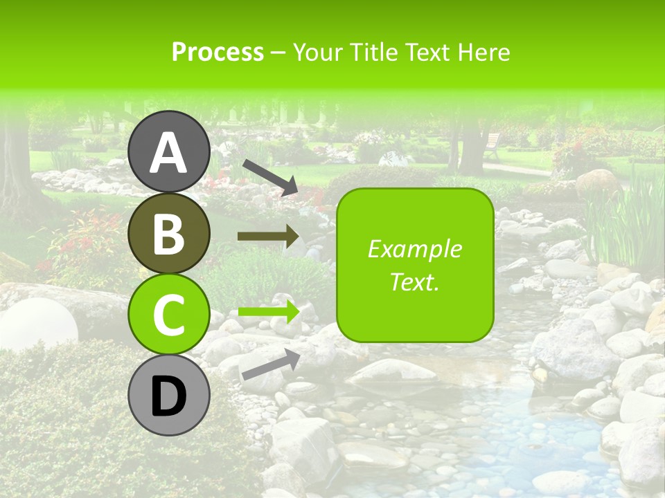 Bloom Water Decoration PowerPoint Template