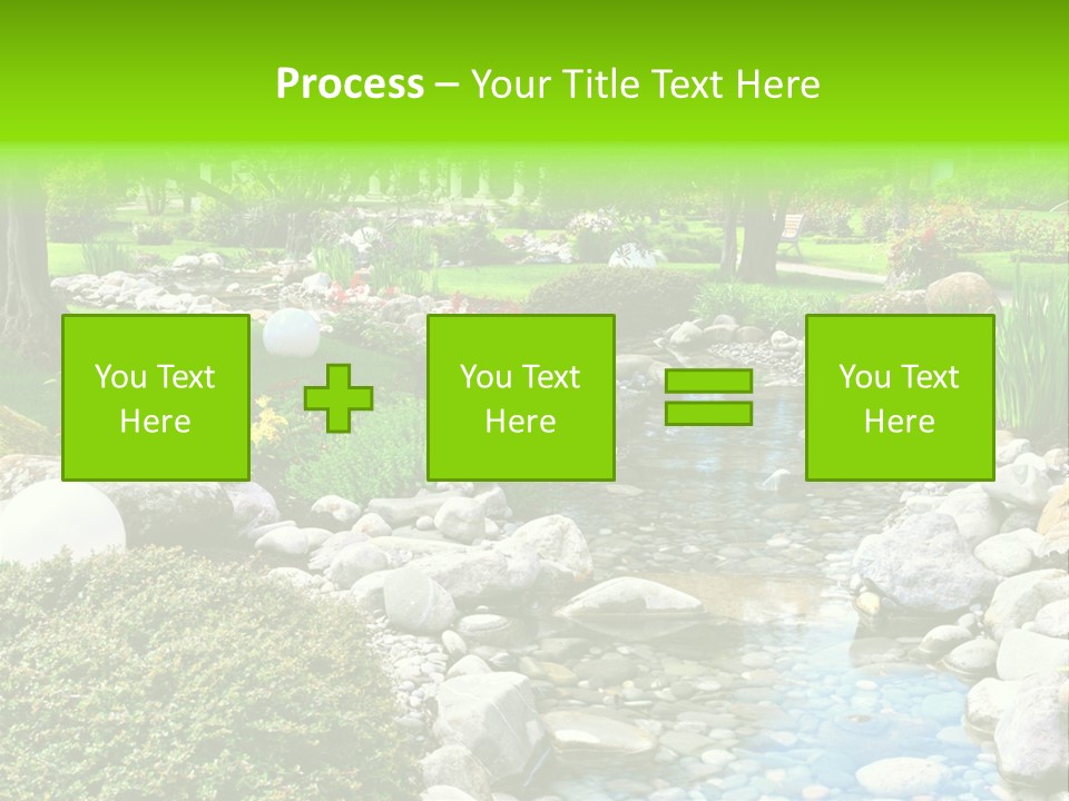 Bloom Water Decoration PowerPoint Template