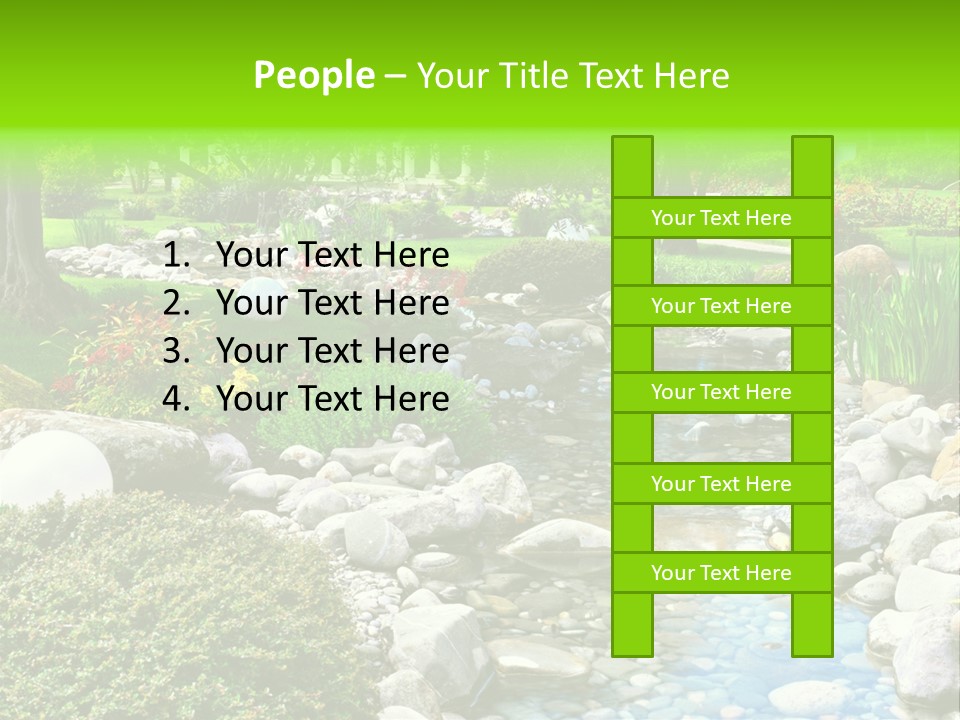 Bloom Water Decoration PowerPoint Template