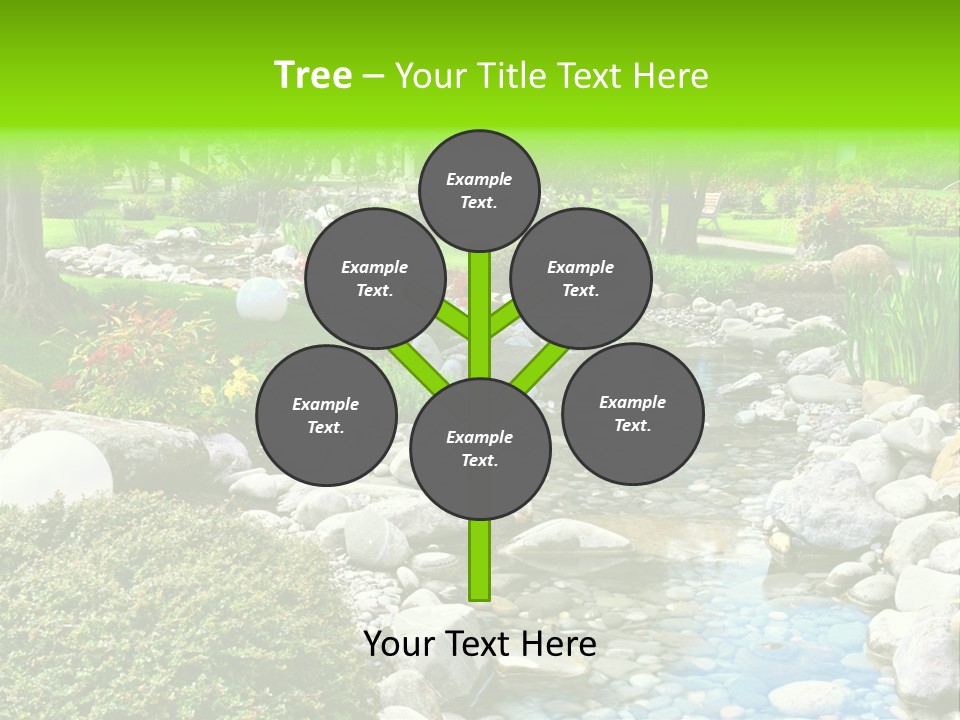 Bloom Water Decoration PowerPoint Template