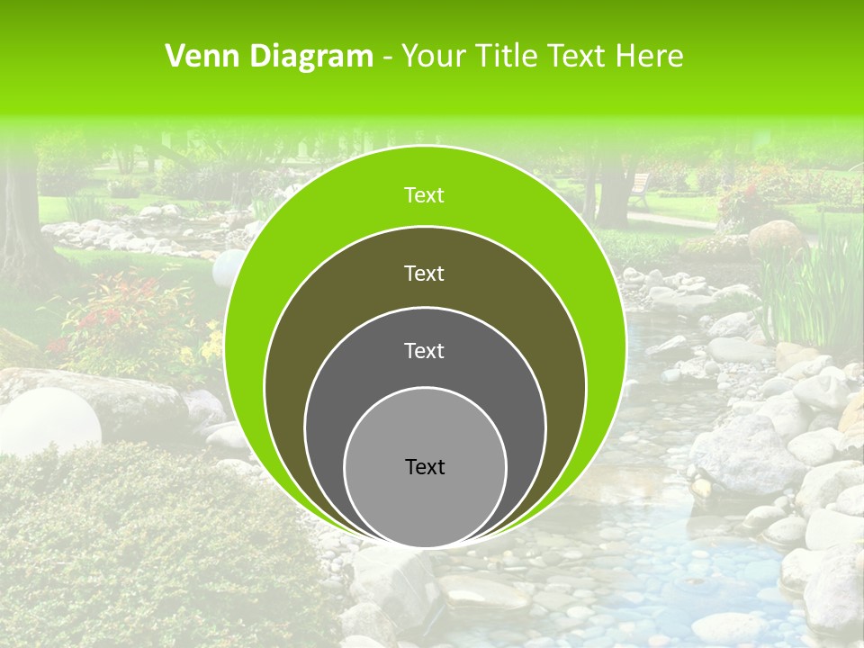 Bloom Water Decoration PowerPoint Template