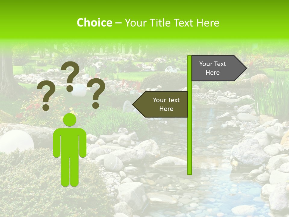 Bloom Water Decoration PowerPoint Template