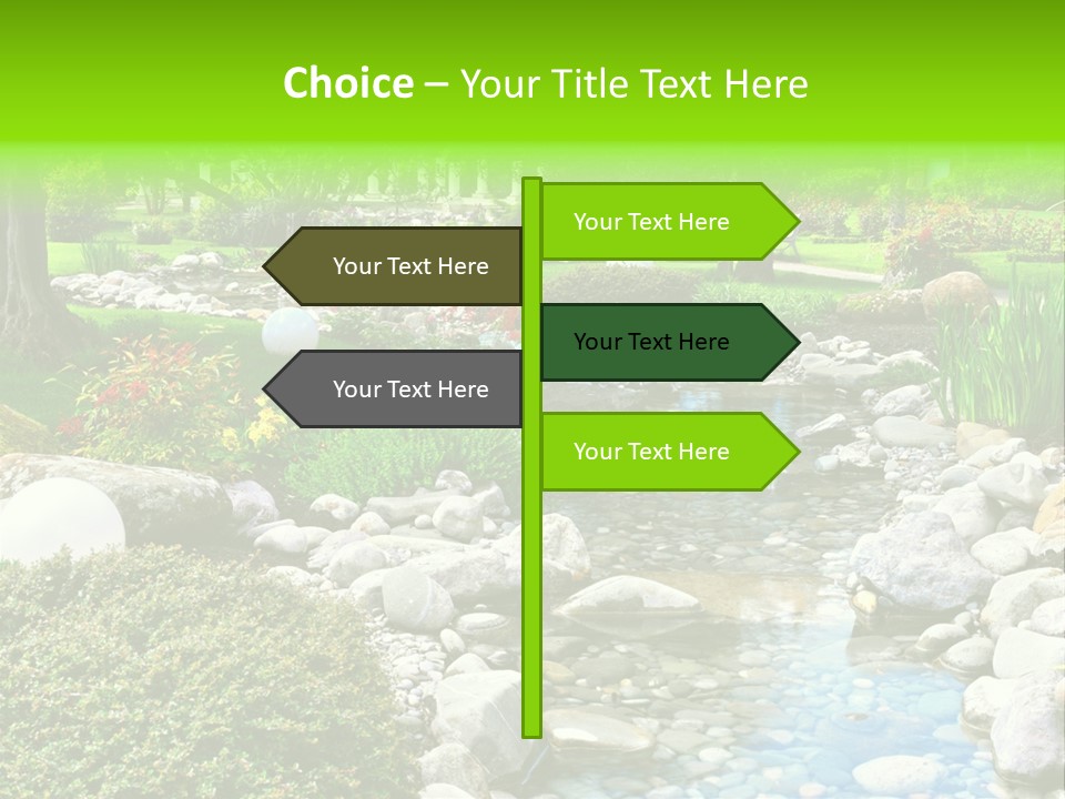 Bloom Water Decoration PowerPoint Template