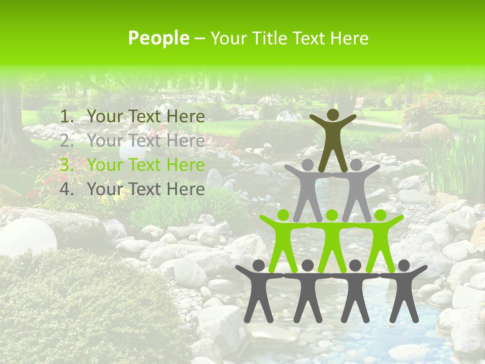 Bloom Water Decoration PowerPoint Template