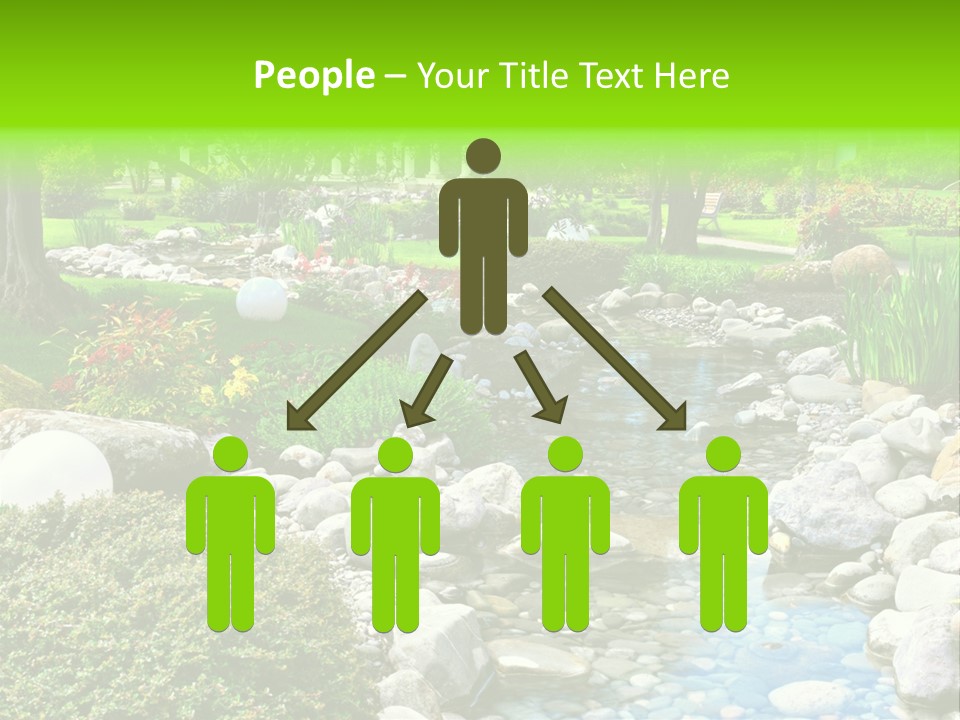 Bloom Water Decoration PowerPoint Template