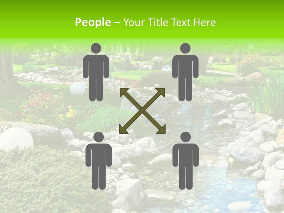 Bloom Water Decoration PowerPoint Template