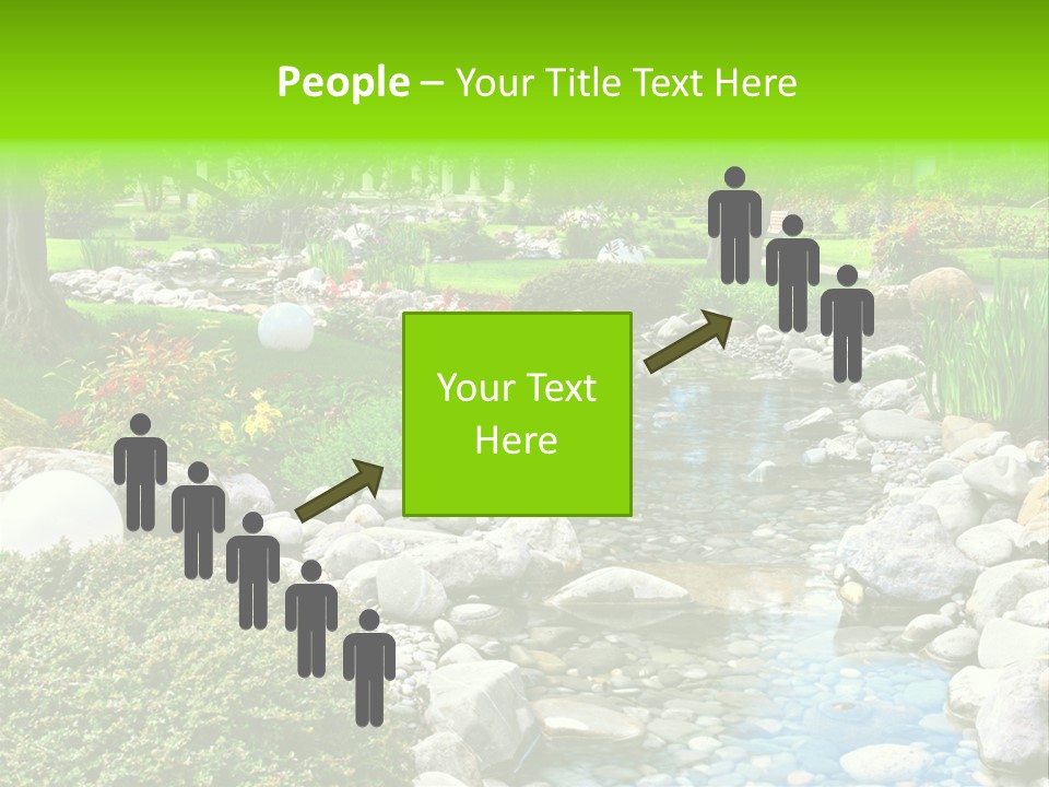 Bloom Water Decoration PowerPoint Template