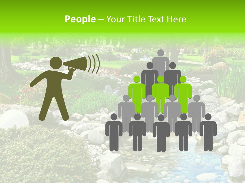 Bloom Water Decoration PowerPoint Template