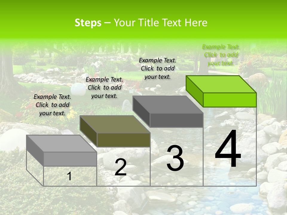 Bloom Water Decoration PowerPoint Template