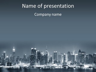 Metropolitan Business Sky PowerPoint Template