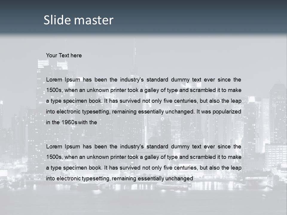 Metropolitan Business Sky PowerPoint Template