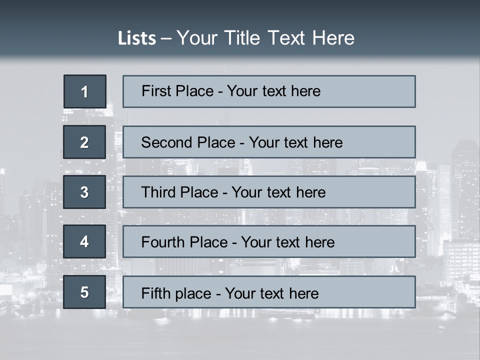 Metropolitan Business Sky PowerPoint Template