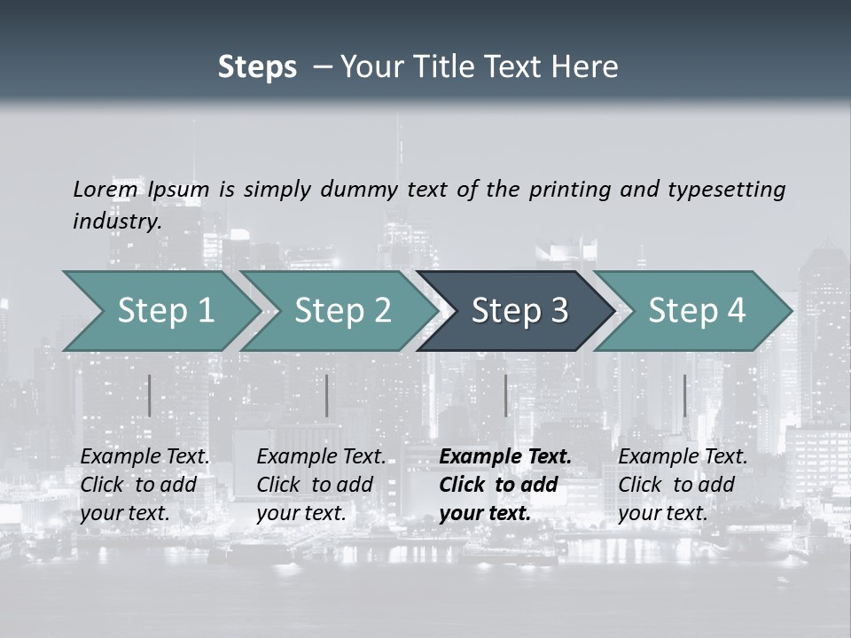 Metropolitan Business Sky PowerPoint Template