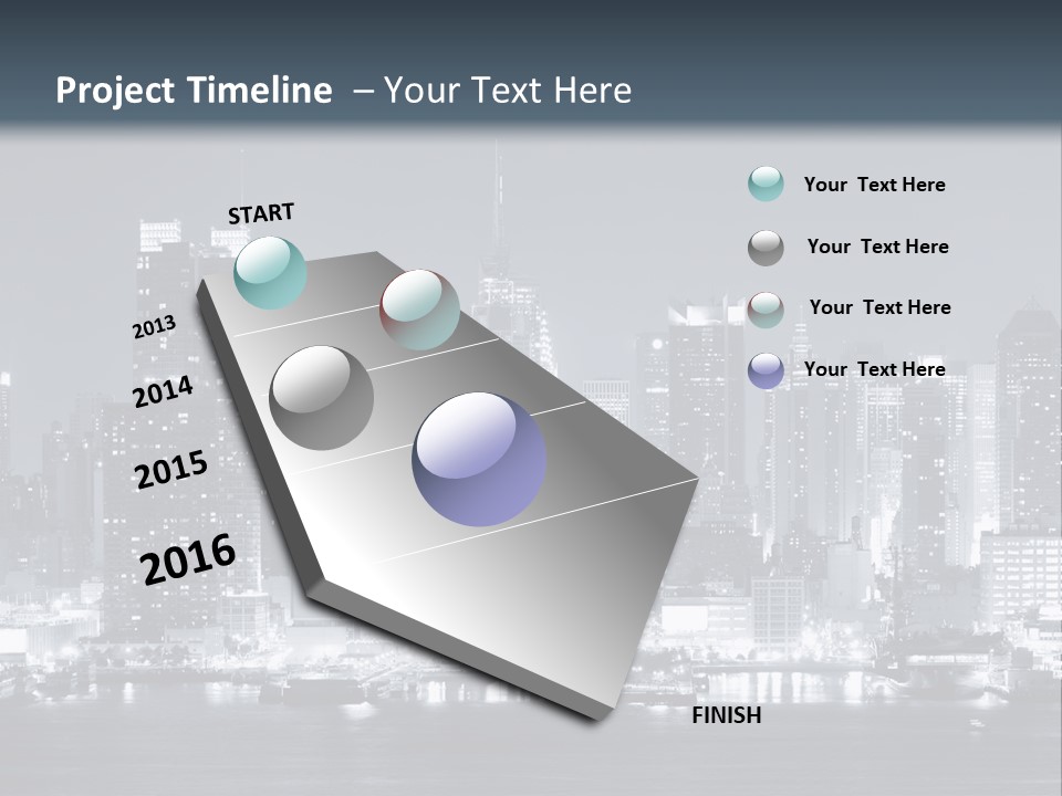 Metropolitan Business Sky PowerPoint Template