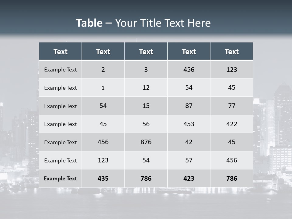 Metropolitan Business Sky PowerPoint Template