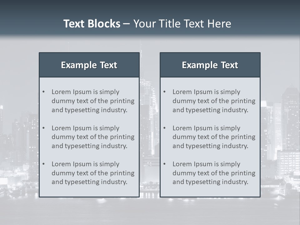 Metropolitan Business Sky PowerPoint Template