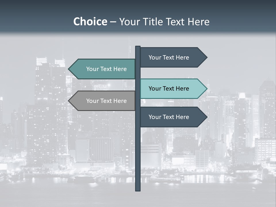Metropolitan Business Sky PowerPoint Template