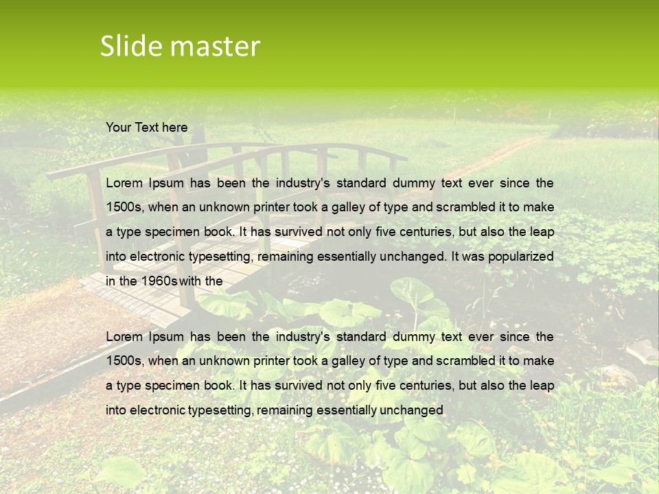 Landscaping Fresh Growth PowerPoint Template