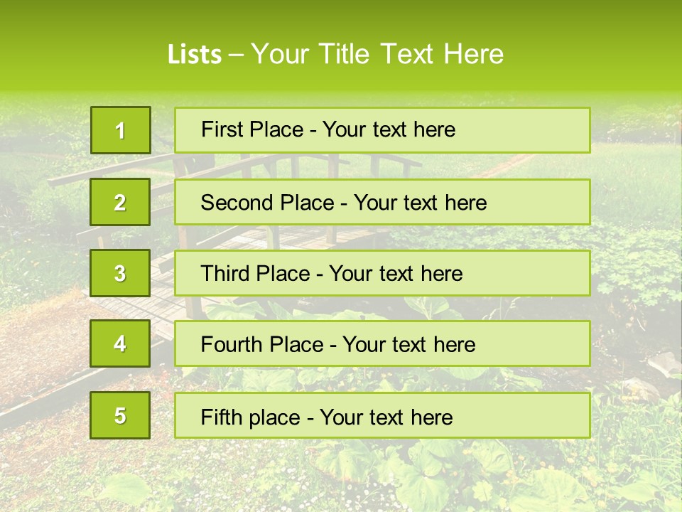 Landscaping Fresh Growth PowerPoint Template