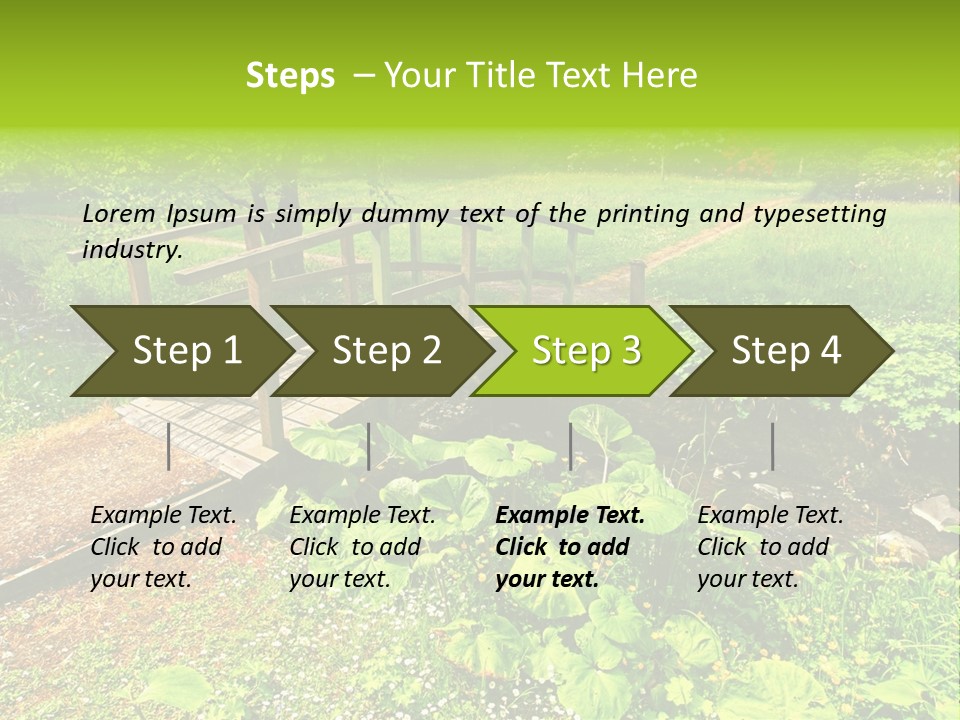 Landscaping Fresh Growth PowerPoint Template
