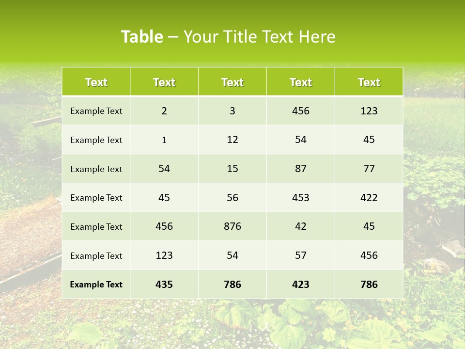 Landscaping Fresh Growth PowerPoint Template