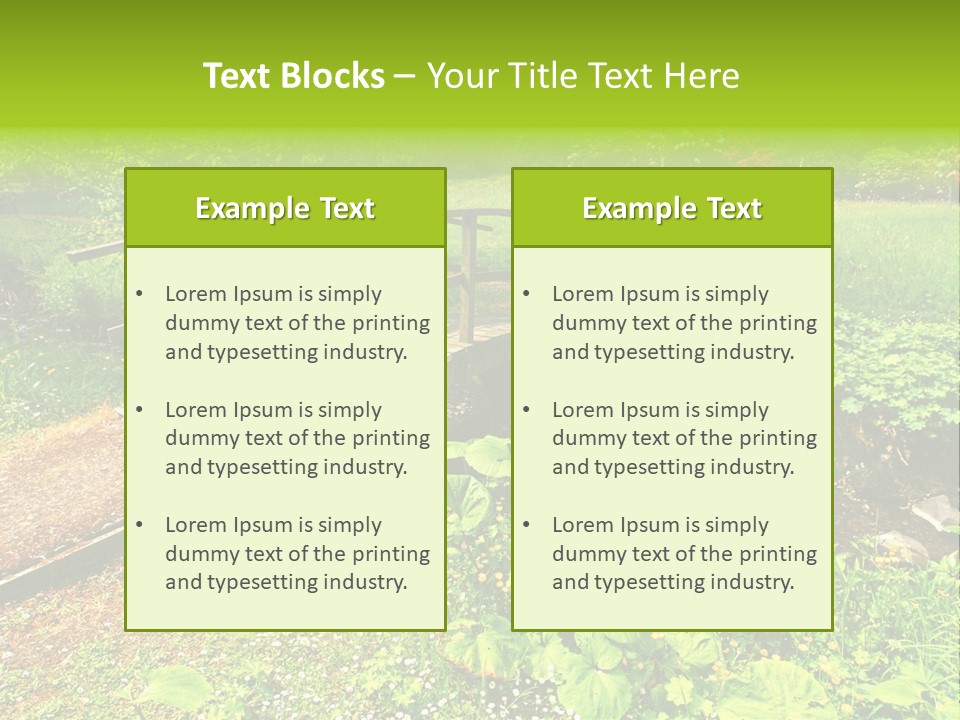Landscaping Fresh Growth PowerPoint Template