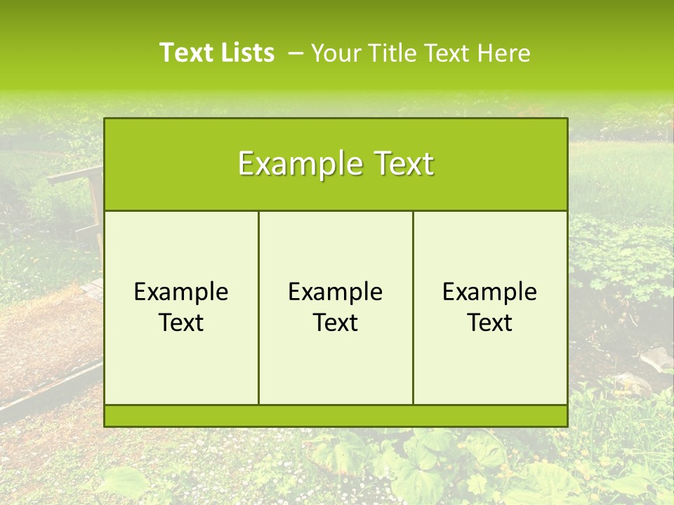Landscaping Fresh Growth PowerPoint Template