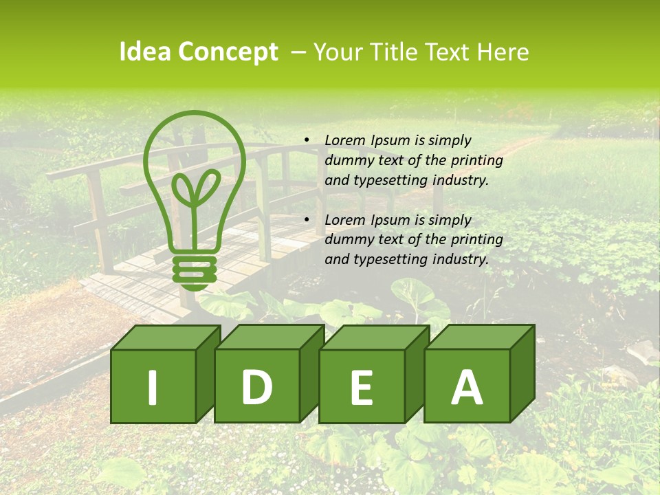 Landscaping Fresh Growth PowerPoint Template