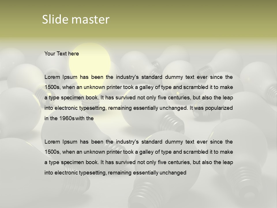 Creativity Dead Power PowerPoint Template