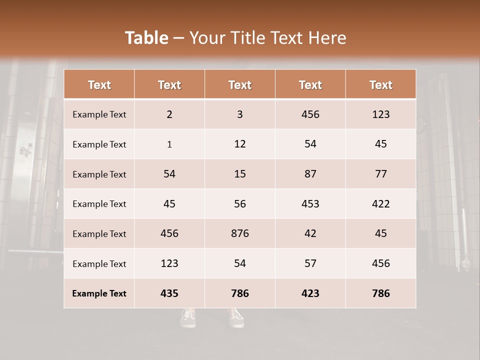 Barbell Athlete Woman PowerPoint Template