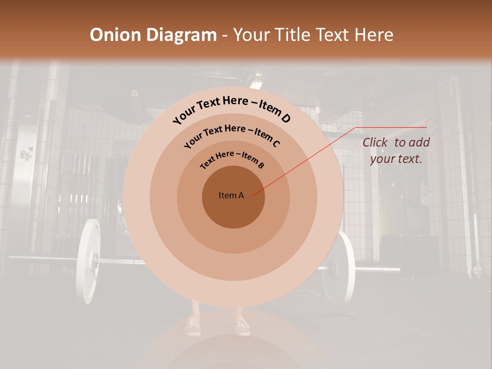 Barbell Athlete Woman PowerPoint Template