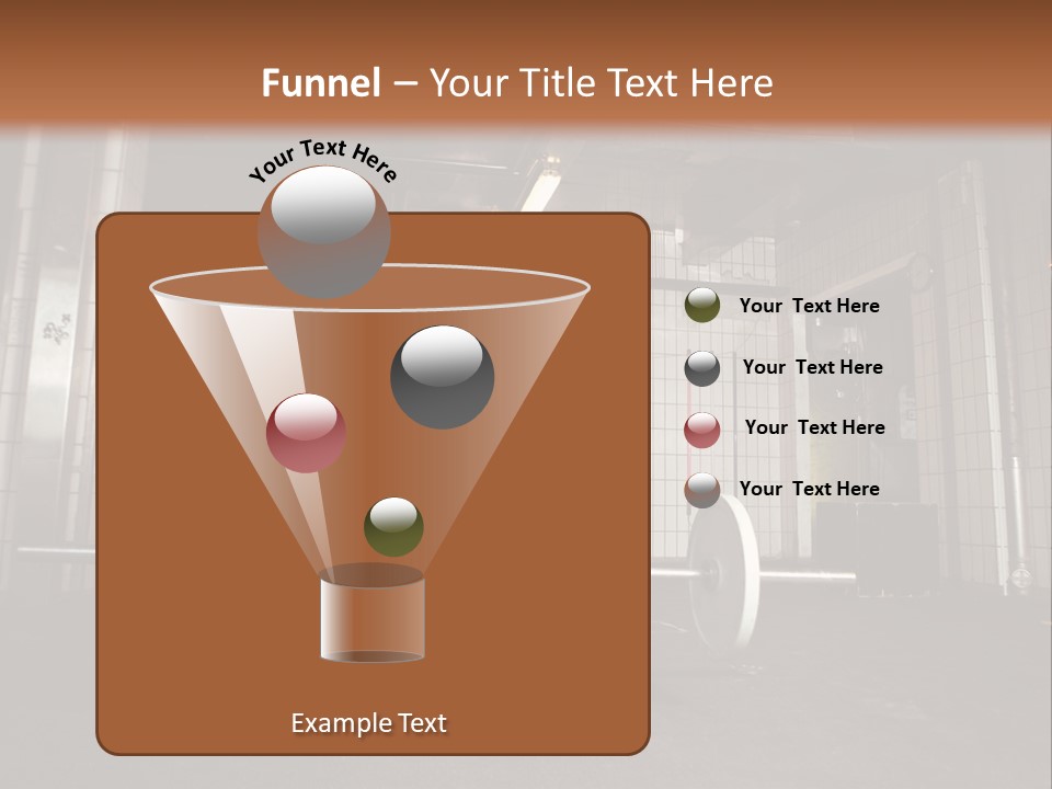 Barbell Athlete Woman PowerPoint Template