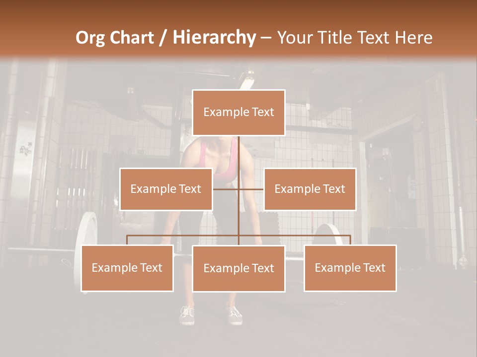 Barbell Athlete Woman PowerPoint Template