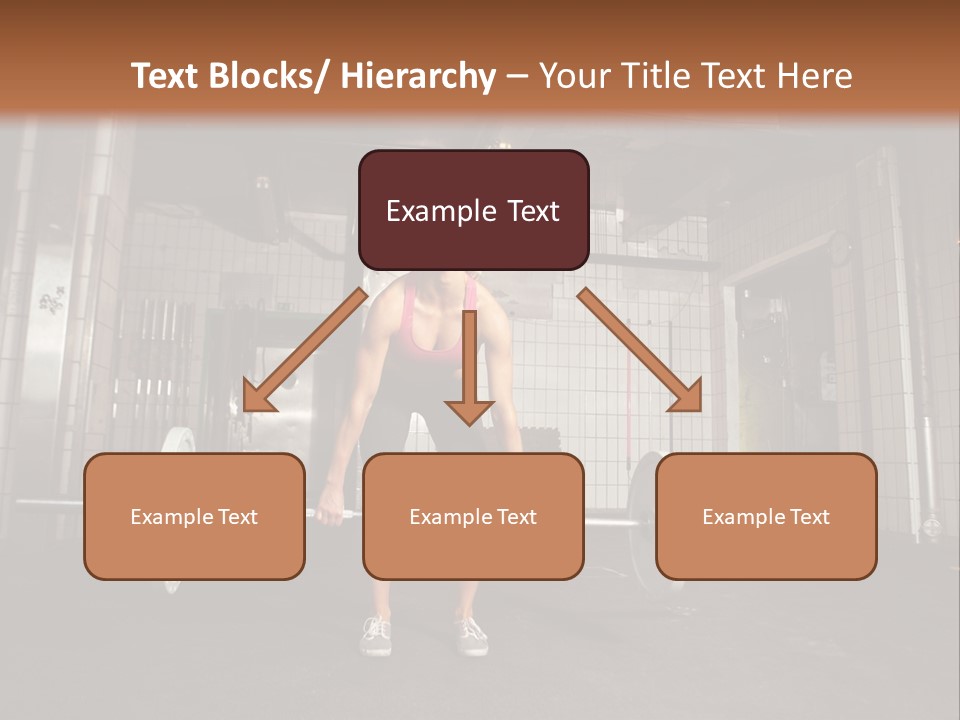 Barbell Athlete Woman PowerPoint Template