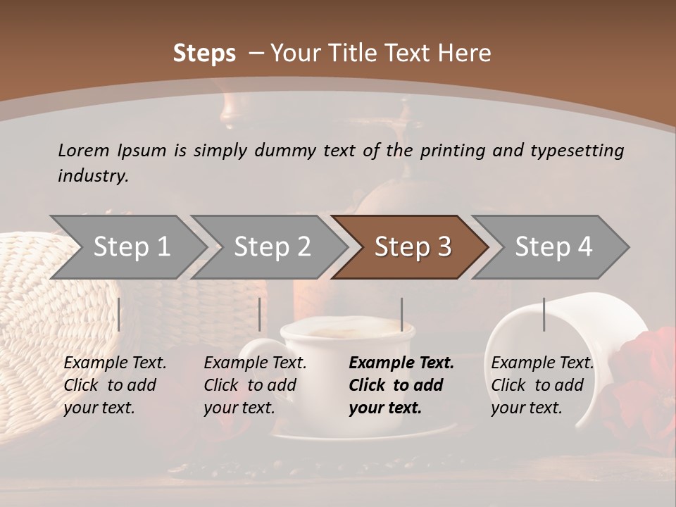 Travel Dessert Integral PowerPoint Template