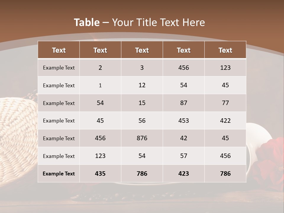 Travel Dessert Integral PowerPoint Template