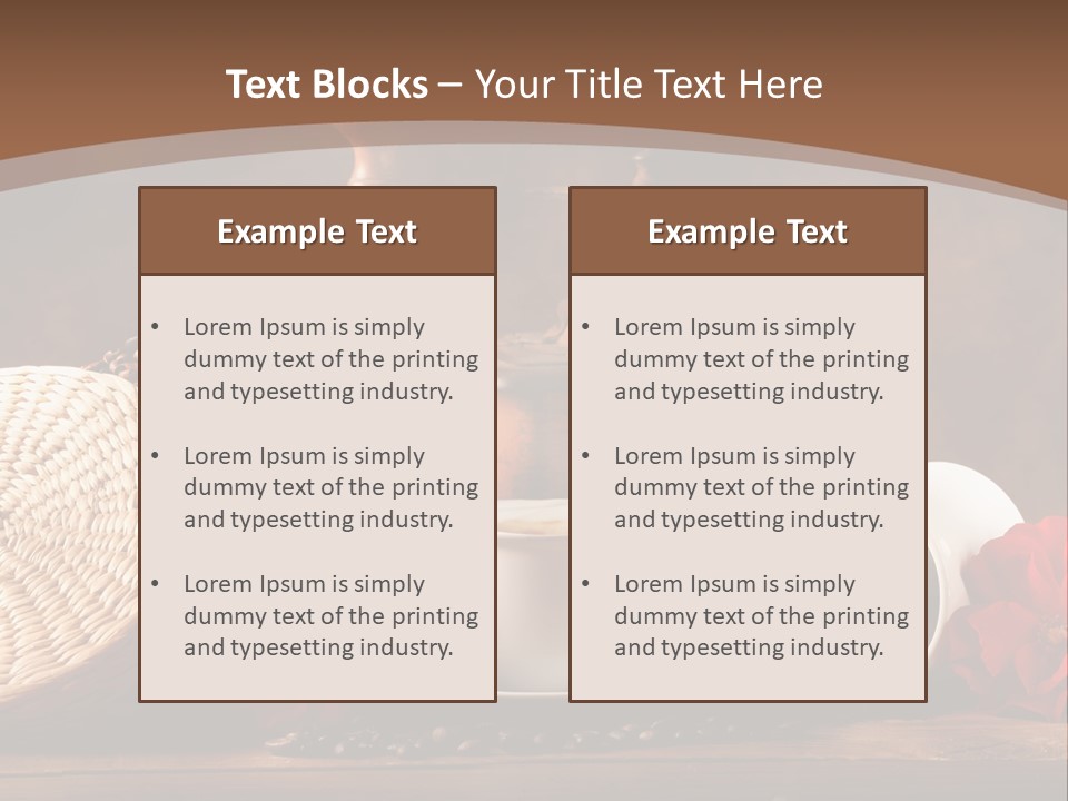 Travel Dessert Integral PowerPoint Template