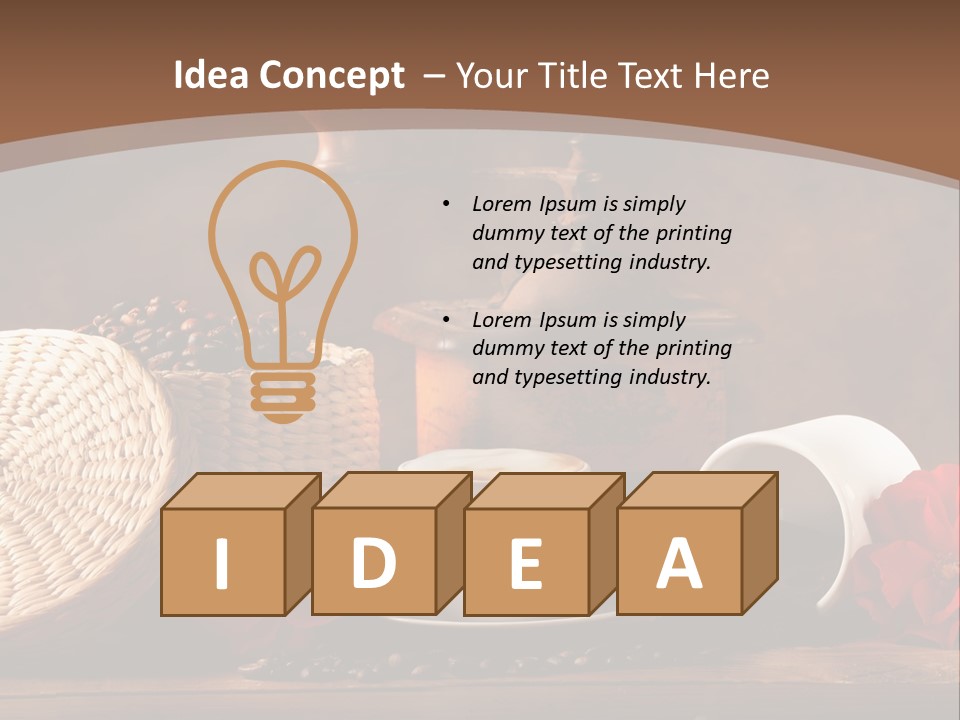 Travel Dessert Integral PowerPoint Template